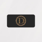 Leopard D Etiketten (Design 1)