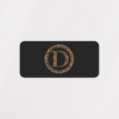 Leopard D Etiketten (Design 2)