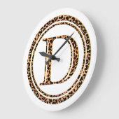 Leopard D Große Wanduhr (Winkel)