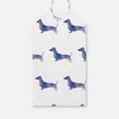 Leopard-Dackel Geschenkanhänger (Rückseite)