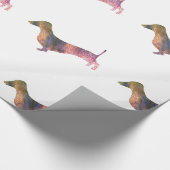 Leopard-Dackel Geschenkpapier (Ecke)