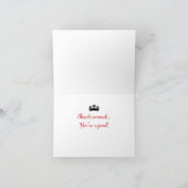 Leopard Danke, dass ihr die Schmuck-Mode der Karte (Innenseite)