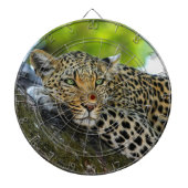 Leopard Dartboard Dartscheibe (vorne)
