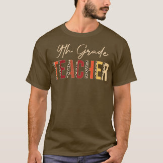 Leopard der neunten Klasse Herbstliebhaber Danke T-Shirt
