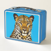 Leopard Design Metal Lunchbox (Rückseite)