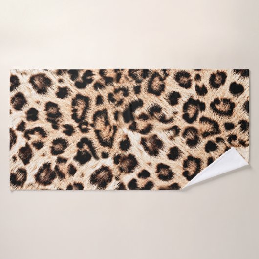 Leopard Design Pattern: Wilde Eleganz. Badehandtuch (Badehandtuch)