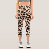 Leopard Design Pattern: Wilde Eleganz. Capri Leggings (Vorderseite)
