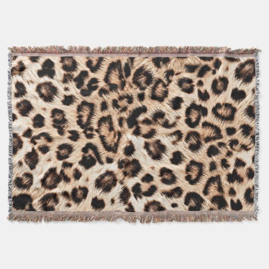 Leopard Design Pattern: Wilde Eleganz. Decke (Vorderseite)