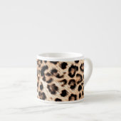 Leopard Design Pattern: Wilde Eleganz. Espressotasse (Vorderseite Rechts)