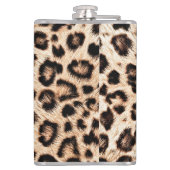 Leopard Design Pattern: Wilde Eleganz. Flachmann (Rückseite)