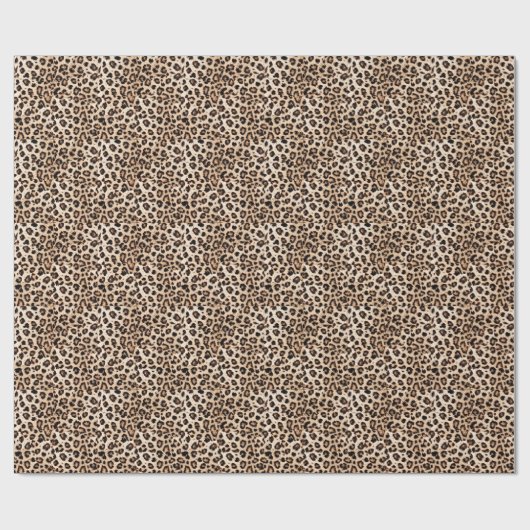 Leopard Design Pattern: Wilde Eleganz. Geschenkpapier (Flach)