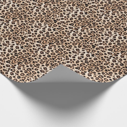 Leopard Design Pattern: Wilde Eleganz. Geschenkpapier (Ecke)
