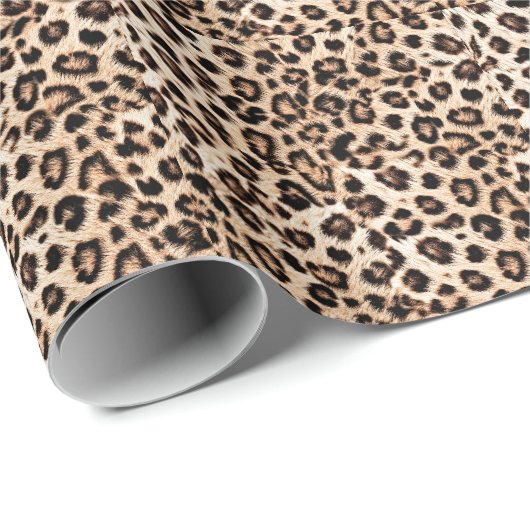 Leopard Design Pattern: Wilde Eleganz. Geschenkpapier (Rolleneckpunkt)