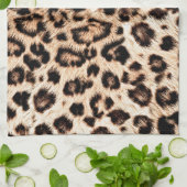 Leopard Design Pattern: Wilde Eleganz. Geschirrtuch (Gefaltet)