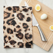 Leopard Design Pattern: Wilde Eleganz. Geschirrtuch (Viertel Falte)