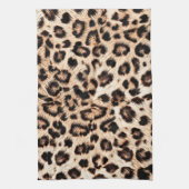 Leopard Design Pattern: Wilde Eleganz. Geschirrtuch (Vertikal)