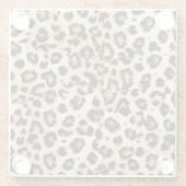 Leopard Design Pattern: Wilde Eleganz. Glasuntersetzer (Rückseite)