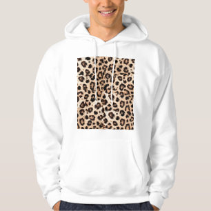 Leopard Design Pattern: Wilde Eleganz. Hoodie