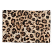 Leopard Design Pattern: Wilde Eleganz. Kissenbezug (Rückseite)