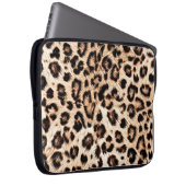 Leopard Design Pattern: Wilde Eleganz. Laptopschutzhülle (Vorne Rechts)