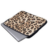 Leopard Design Pattern: Wilde Eleganz. Laptopschutzhülle (Vorne Knopf)