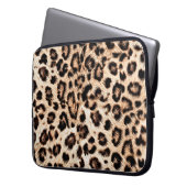 Leopard Design Pattern: Wilde Eleganz. Laptopschutzhülle (Vorderseite Links)