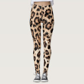 Leopard Design Pattern: Wilde Eleganz. Leggings (Vorderseite)
