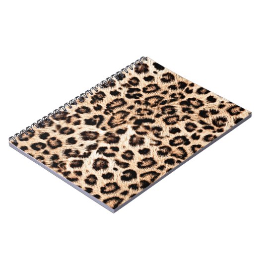 Leopard Design Pattern: Wilde Eleganz. Notizblock (Linke Seite)