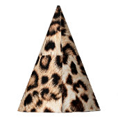 Leopard Design Pattern: Wilde Eleganz. Partyhütchen (Rückseite)