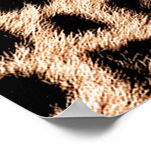 Leopard Design Pattern: Wilde Eleganz. Poster (Ecke)