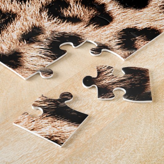 Leopard Design Pattern: Wilde Eleganz. Puzzle (Seite)