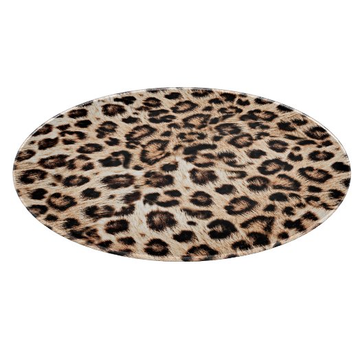 Leopard Design Pattern: Wilde Eleganz. Schneidebrett (Ecke)