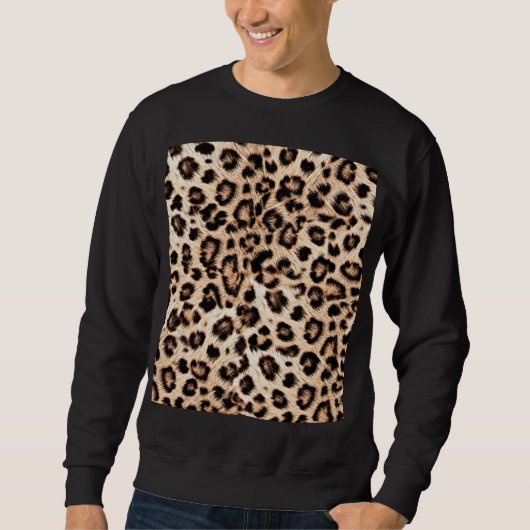 Leopard Design Pattern: Wilde Eleganz. Sweatshirt (Vorderseite)