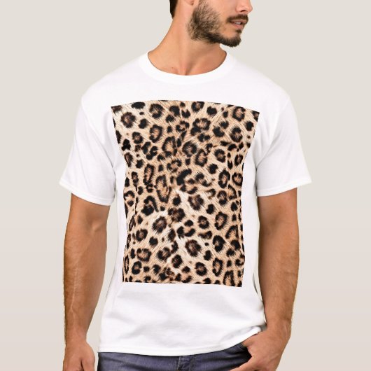 Leopard Design Pattern: Wilde Eleganz. T-Shirt (Vorderseite)