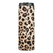 Leopard Design Pattern: Wilde Eleganz. Thermosbecher (Rückseite)