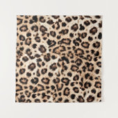 Leopard Design Pattern: Wilde Eleganz. Wandteppich (Vorderseite (Horizontal))