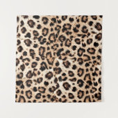 Leopard Design Pattern: Wilde Eleganz. Wandteppich (Vorderseite)