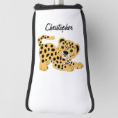 Leopard Design Personalised Golf Headcover (Rotieren 90)