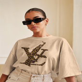 Leopard Design Shirt Luxus Designer Logo einzigart