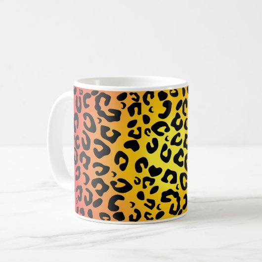Leopard Design-Tasse Kaffeetasse (Vorderseite Links)