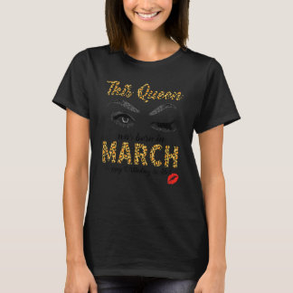 Leopard Diese Königin war im März Geboren T-Shirt