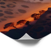 Leopard Doppelexposition Tierart Wildnis Poster (Ecke)