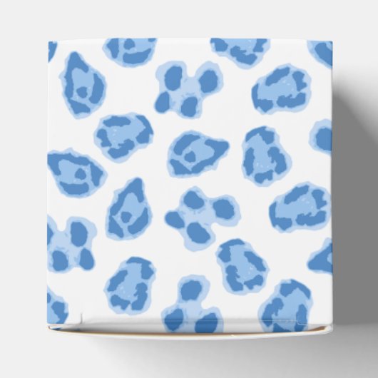 Leopard Dot in Blue Porcelain Geschenkschachtel (Oben)