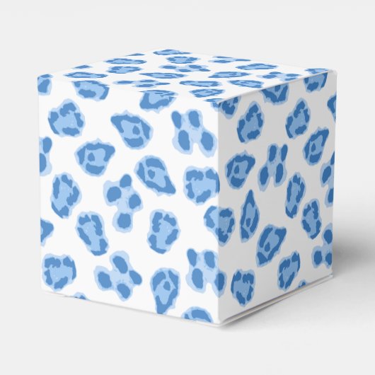 Leopard Dot in Blue Porcelain Geschenkschachtel (Rückseite)