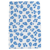 Leopard Dot in Blue Porcelain Mittlere Geschenktüte (Rückseite)