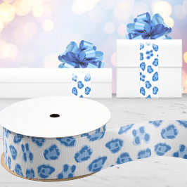 Leopard Dot in Blue Porcelain Ripsband