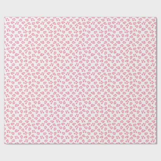 Leopard Dot in Pink Geschenkpapier (Flach)