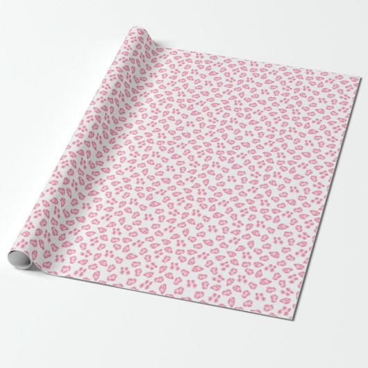 Leopard Dot in Pink Geschenkpapier (Ungerollt)