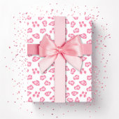 Leopard Dot in Pink Geschenkpapier