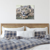 Leopard Dreaming Wrapped Canvas Leinwanddruck (Insitu (Schlafzimmer))